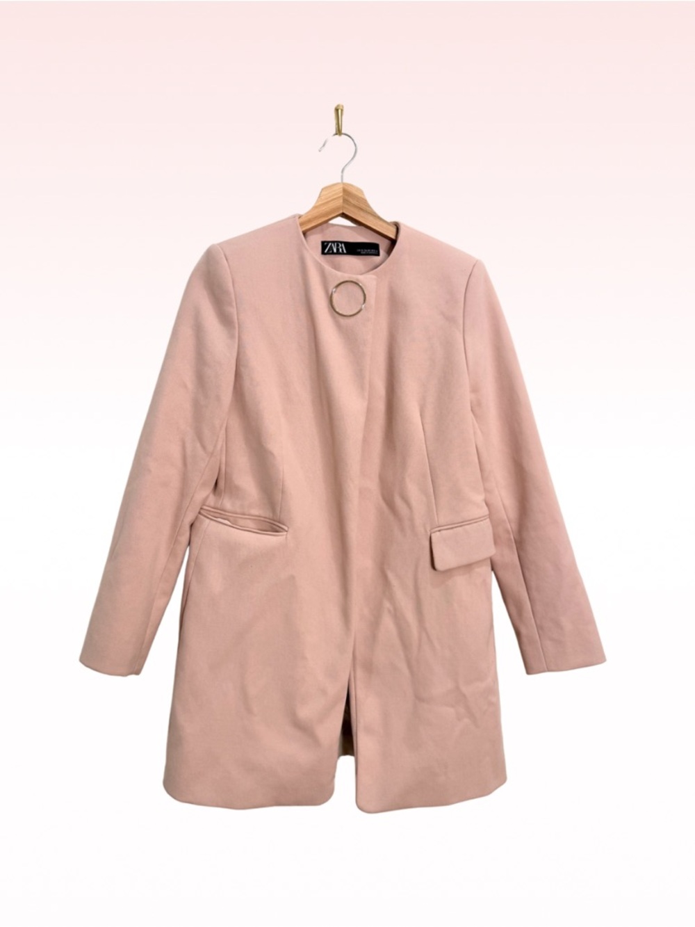 ZARA Pink Trench Coat (Sz XS)